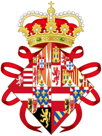 Coat of Arms of Infanta Isabella of Spain as Governor Monarch of the Low Countries