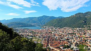 View of Como from Baradello Castle