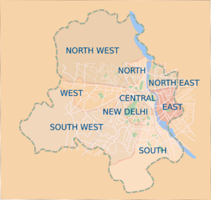 Delhi districts