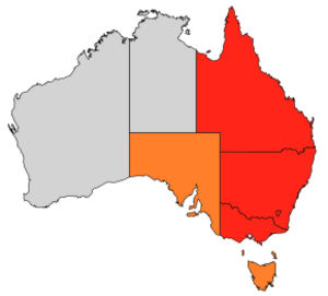 Eastern states of Australia