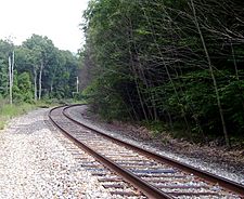 Erie track at Pond Eddy Pennsylvania