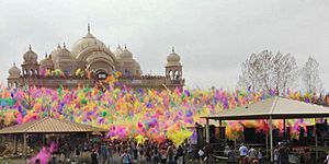 Festival of Colors at the Krishna Temple near Spanish Fork, Utah 2012