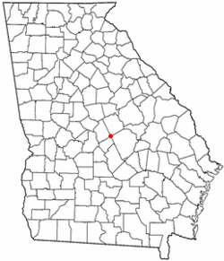 Location of Allentown, Georgia