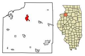 Location of Geneseo in Henry County, Illinois.