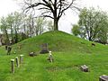 Hodgen's Cemetery Mound from the east