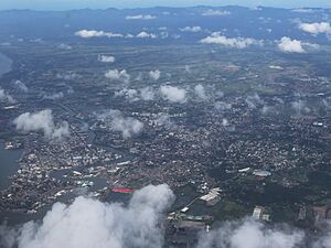 Iloilo City from air (Iloilo; 01-21-2023)