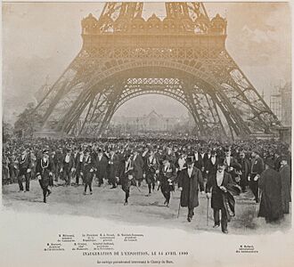 Inauguration de l'exposition, le 14 Avril 1900