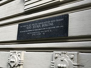 Isaiah Berlin plaque Riga