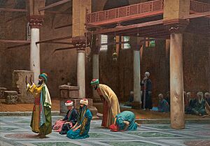 Jean-Léon Gérôme - Prayers in the Mosque (1892) (Sotheby's).jpg