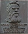 Johann Josef Loschmidt portrait plaque