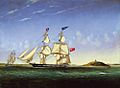 John O'Brien - The 'Arab', Brigantine, and the 'Milo', Brig, off Halifax Harbour, 1856