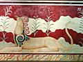 Knossos fresco in throne palace