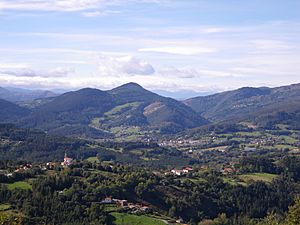 Neighbourhoods of Sopuerta and Galdames as viewed from Pico Mayor