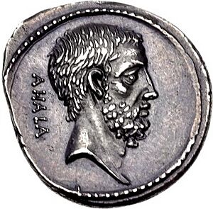 M. Junius Brutus, denarius, 54 BC, RRC 433-2 (reverse C. Ahala)