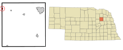 Location of Tilden, Nebraska