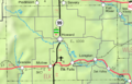 Map of Elk Co, Ks, USA