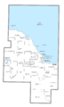 Marquette County, MI census map