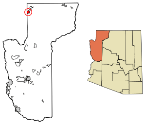 Location of Scenic in Mohave County, Arizona.