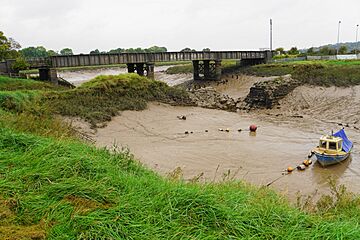 Muddy creek at Sea Mills - geograph.org.uk - 5564285