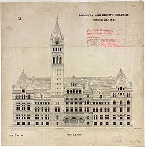 Municipal and County Buildings Toronto July 1887
