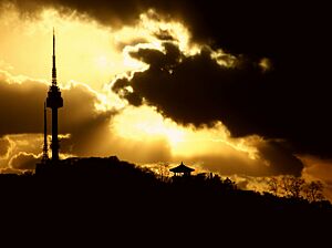 Namsan Tower sunset, Seoul