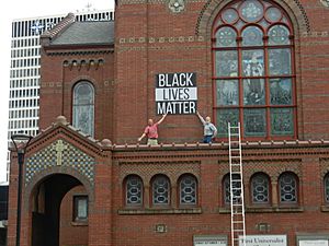Outdoor Black Lives Matter Banner