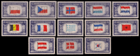 Overrun countries stamp