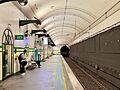 Platform at St James railway station, Sydney, 2022, 03