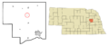 Platte County Nebraska Incorporated and Unincorporated areas Tarnov Highlighted
