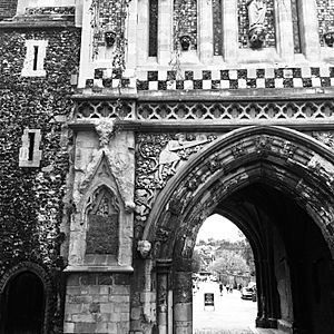 Portion of Saint Ethelbert Gate at Norwich Cathedral