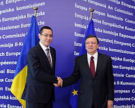 Premierul Victor Ponta s-a întâlnit astăzi, la Bruxelles, cu preşedintele Comisiei Europene, Jose Manuel Barroso