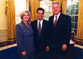 President Bill Clinton, Tipper Gore, and Xavier Becerra