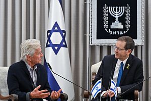 President Isaac Herzog hosted the actor Michael Douglas June 2024 (KBG GPO9181)