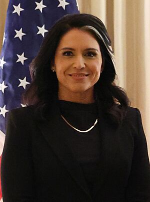 Prime Minister of Bharat Shri Narendra Damodardas Modi with Director of National Intelligence Ms. Tulsi Gabbard (cropped).jpg