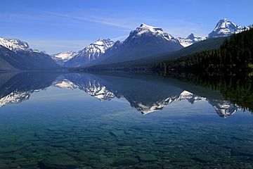 Reflection on Lake McDonald (7198413770).jpg