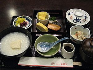 Rice porridge breakfast by Vicky f04 in Kyoto