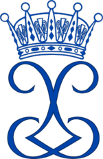 Royal Monogram of Princess Lilian of Sweden