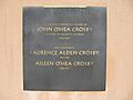SFO-Crosby plaque outside theatre