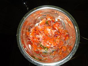 Salad Made With Carrot and Onion