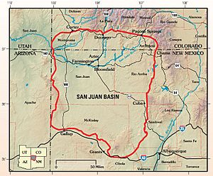 A color map of the San Juan Basin