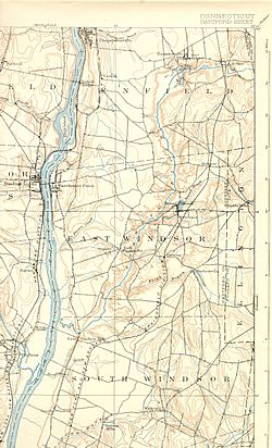 Scantic River (Connecticut) map