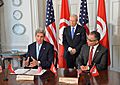 Secretary Kerry Signs MOU With Tunisian Minister for Political Affairs Marzouk (17283596203)