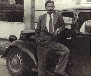 Seepersad Naipaul with Ford Prefect