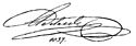 Adelaide of Saxe-Meiningen's signature