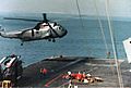 Sikorsky HH-3A Sea King of HC-7 landing aboard USS Bon Homme Richard (CVA-31), circa in the late 1960s