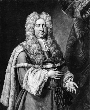 Sir Geoffrey Gilbert (mezzotint, 1725) - cropped