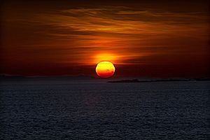 Solpor sobre a Illa de Sálvora. Sunset