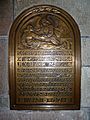 Sophia Jex-Blake memorial plaque, St Giles Edinburgh