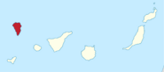 Spain Canary Islands location map La Palma