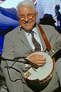 Steve Martin with banjo